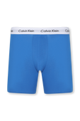 מארז שלישיית תחתוני בוקסר בכחול לבן ואפור   CALVIN KLEIN