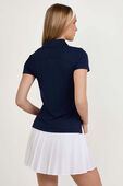 תמונת דוגמן אחורית של Quick-Dry Short-Sleeve Polo Shirt Straight Hem
