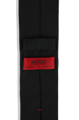 Tie 6cm in Black Silk HUGO