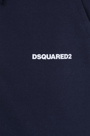 גילאי 4-16 מכנסי טרנינג כחולים עם לוגו DSQUARED2 KIDS