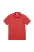 חולצת פולו קצרה אדומה LACOSTE