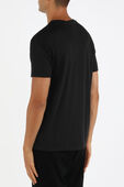 תמונת דוגמן אחורית של T-shirt In Black