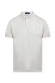 Classic Slim Fit Polo Shirt in Ivory POLO RALPH LAUREN