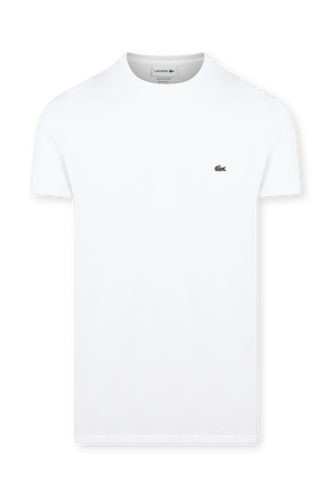 Crew Neck T-Shirt in White LACOSTE