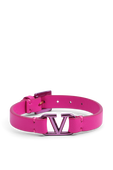 צמיד עור עם לוגו מטאלי VALENTINO GARAVANI