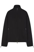 תמונה קידמית של BONDED KNIT OVERSIZED MOCK NECK ZIP UP