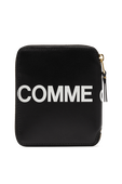 ארנקון לוגו מעור עם רוכסן זהוב COMME des GARCONS
