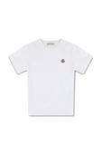 גילאי 12-14 חולצת טי עם פאצ לוגו בחזית MONCLER KIDS