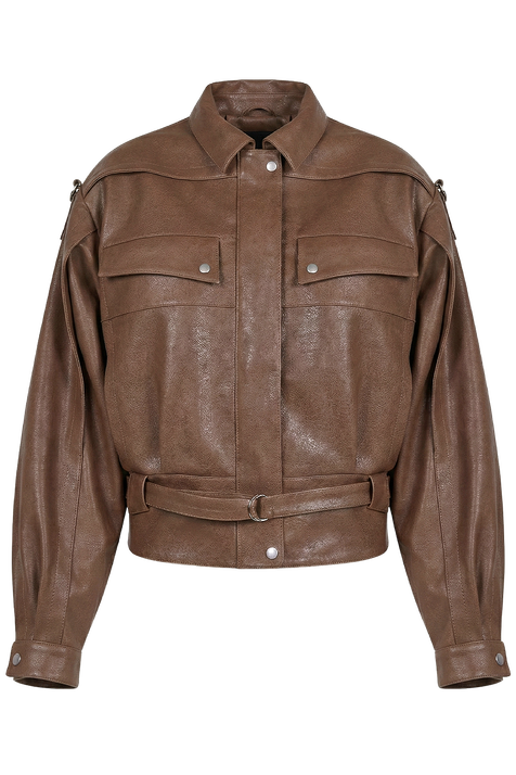 ז'קט עור אוברסייז MAGDA BUTRYM