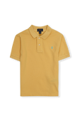 גילאי 5-7 חולצת פולו צהובה עם רקמת לוגו POLO RALPH LAUREN KIDS