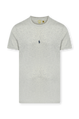 חולצת טי אפורה עם לוגו רקום POLO RALPH LAUREN