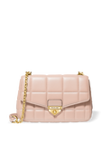 Soho LG Quilted Leather Shoulder Bag in Soft Pink MICHAEL KORS