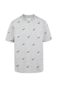 תמונה קידמית של All Over Pigeon Tee in Grey