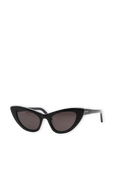 תמונה קידמית של New Wave SL 213 Lily Sunglasses in Shiny Black