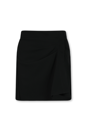 חצאית מעטפת שחורה עם קפלים IRO