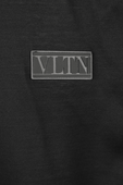 חולצת לוגו טי שחורה מכותנה VALENTINO
