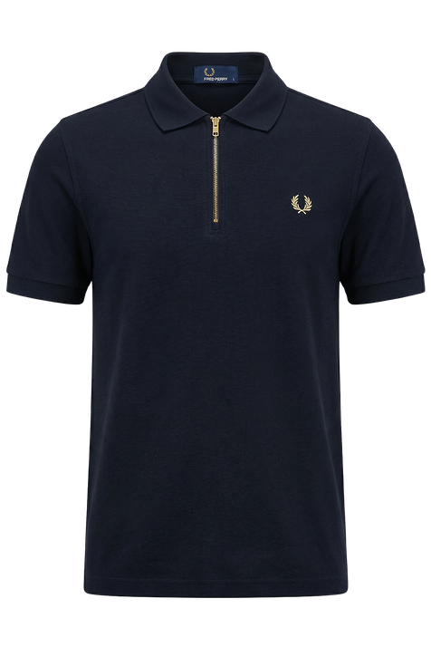 חולצת פולו חצי רוכסן FRED PERRY