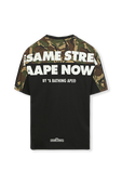 תמונה אחורית של Sesame Street Camo Tshirt in Black