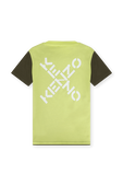 גילאי 2-5 חולצת לוגו טי בשני צבעים KENZO KIDS