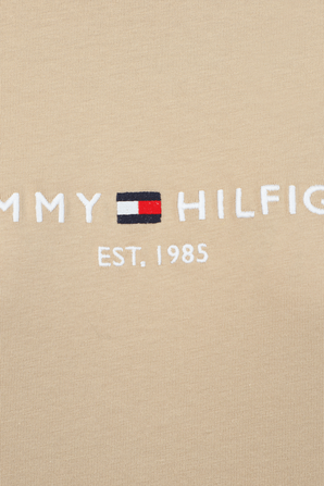 חולצת טי עם לוגו בגוון בז' TOMMY HILFIGER