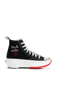 תמונה קידמית של Valentine's Day Run Star Hike High Top in Black