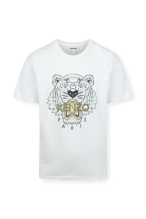 חולצת טי עם סמל הנמר בצבע לבן KENZO