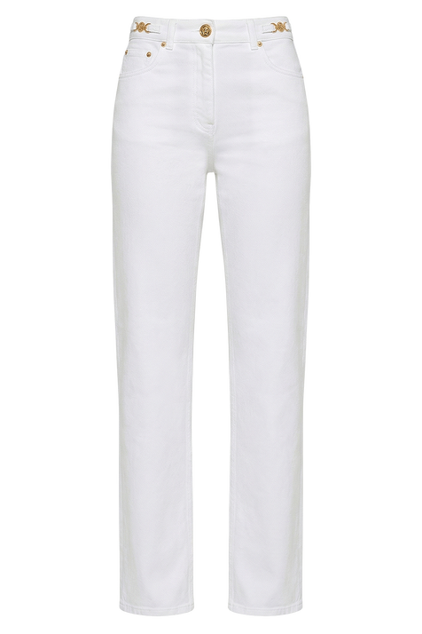 ג'ינס בגזרה ישרה VERSACE
