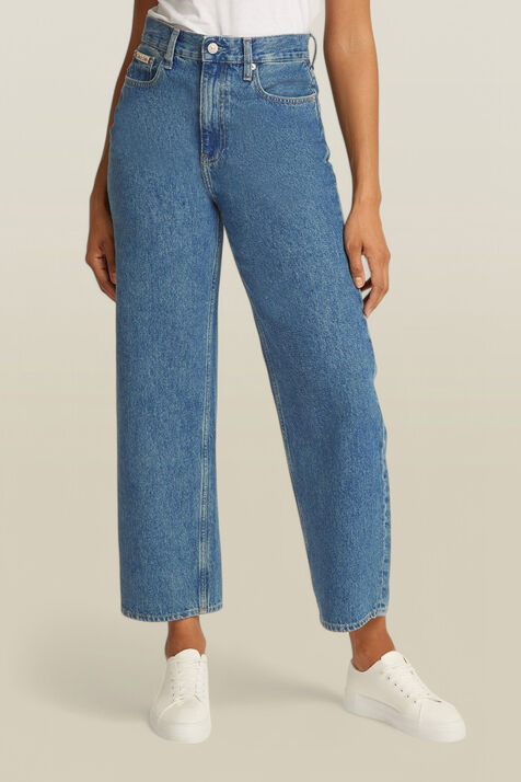 מכנסי ג'ינס בגזרה ישרה CALVIN KLEIN