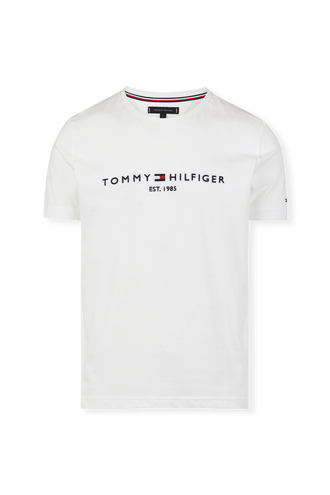 Organic Cotton Flag Tee in White TOMMY HILFIGER