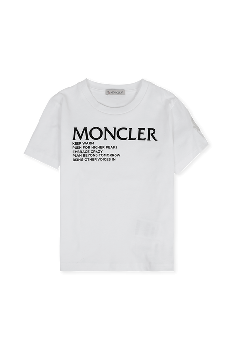 חולצת טי עם לוגו - גילאי 5-6 MONCLER KIDS