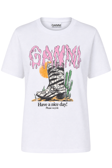 חולצת טי בגזרה ישרה GANNI