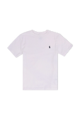 גילאי 2-4 חולצת טי בלבן עם לוגו רקום POLO RALPH LAUREN KIDS