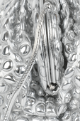 תמונת תקריב של The Mini Pouch Bubble Bag in Silver