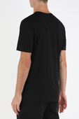 חולצת טי קצרה עם לוגו צידי בגוון שחור BOSS