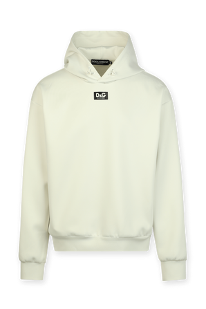 DG Hooded Sweatshirt in White DOLCE & GABBANA