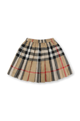 גילאי 4-14 חצאית חצאית מיני עם הדפס משבצות קלאסי BURBERRY