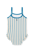 תמונה אחורית של בגד ים פסים שלם - גילאי 18-36 חודשים