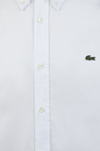 חולצת כפתורים סלים לבנה LACOSTE