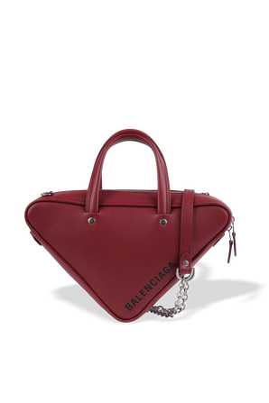 Red Triangle Duffle XS Chain Crossbody Bag BALENCIAGA