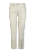 מכנסי ג'ינס מאיה כתמי כסף בגוון שמנת RAG & BONE