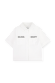 חולצה מכופתרת קצרה - גילאי 3-10 שנים BURBERRY