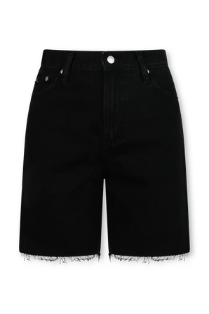 מכנסי ג'ינס שחורים באורך ברמודה CALVIN KLEIN