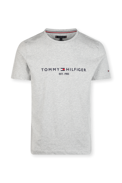 חולצת לוגו דגל מכותנה TOMMY HILFIGER