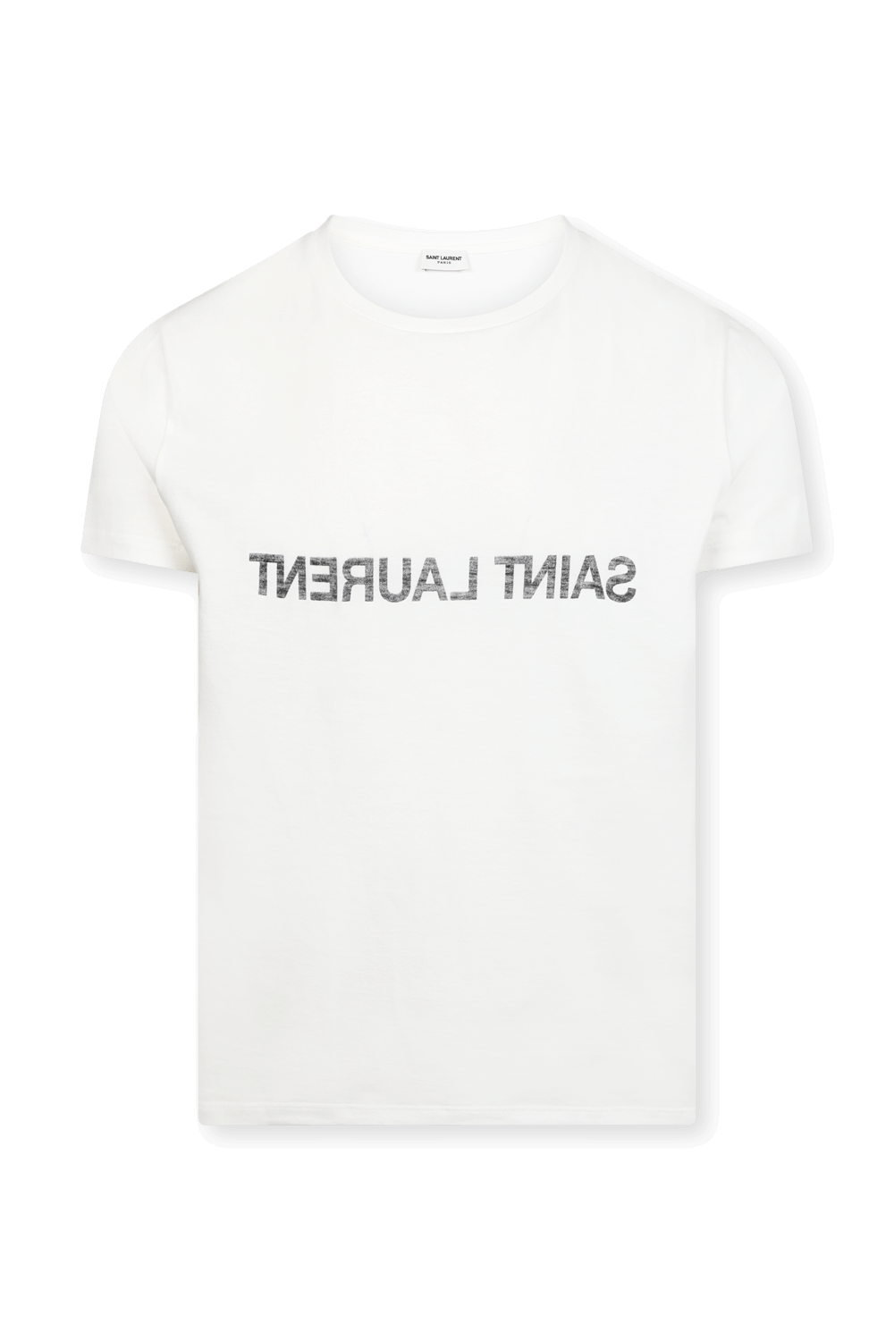 saint laurent box logo tee