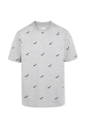 All Over Pigeon Tee in Grey STAPLE