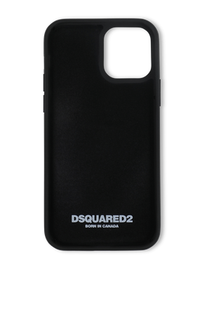 כיסוי לאייפון 12 פרו עם הדפס  ממותג בגוון כחול DSQUARED2