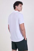 תמונת דוגמן אחורית של Textured Seamless Polo Shirt