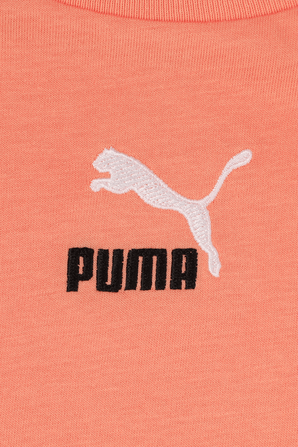 גילאי 4-16 שמלת טי ורודה עם לוגו PUMA KIDS