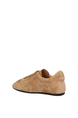 תמונה אחורית של נעלי סניקרס זמש