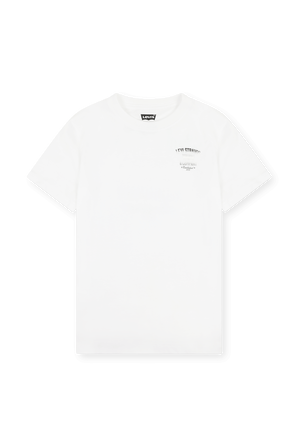 גילאי 8-16 חולצת טי לבנה עם הדפס LEVI`S KIDS